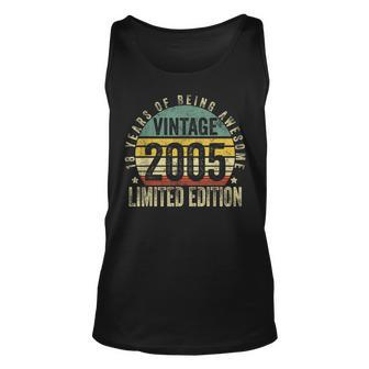 18 Year Old Vintage 2005 Limited Edition 18Th Birthday Tank Top | Mazezy