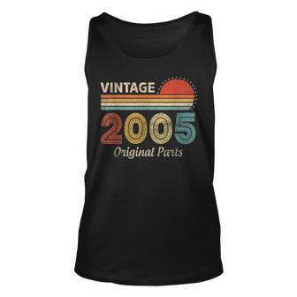 18Th Birthday Gift Vintage 2005 Limited Edition 18 Year Old V2 Unisex Tank Top - Thegiftio UK