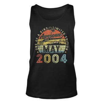 19 Year Old Awesome Since May 2004 19Th Birthday Unisex Tank Top | Mazezy