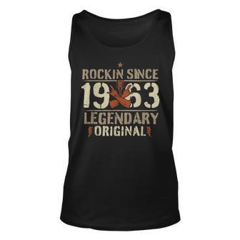 1963 Vintage Geburtstag Rock And Roll Heavy Metal Gesch Tank Top - Seseable