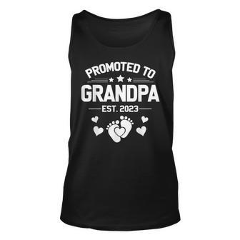 1St Time Grandpa Est 2023 New First Grandpa 2023 Fathers Day Tank Top | Mazezy