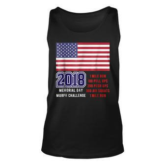 2018 Murph Challenge Shirt Gift For Memorial Day Wod Unisex Tank Top | Mazezy