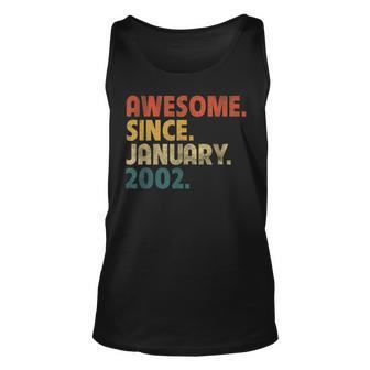 21 Year Old Gift Legend Since January 2002 21St Birthday Unisex Tank Top - Seseable