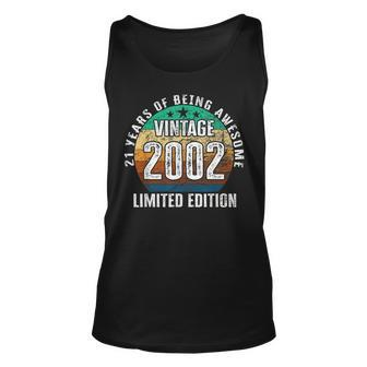 21 Years Of Being Awesome Vintage 2002 Limited Edition Unisex Tank Top - Seseable