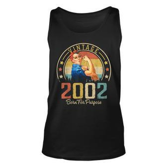 21 Years Old Birthday Gifts Vintage 2002 21St Birthday Gifts Unisex Tank Top - Seseable