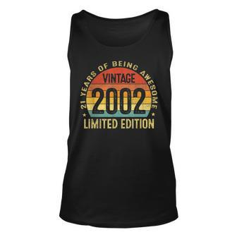 21 Years Old Vintage 2002 Limited Edition 21St Birthday Gift V3 Unisex Tank Top - Seseable