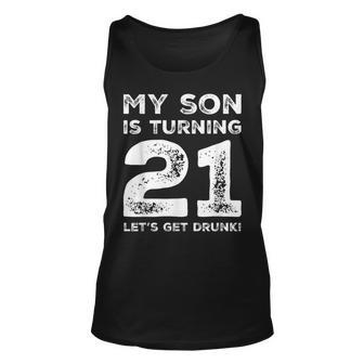 21St Birthday For Dad 21 Year Old Son Gift Family Squad Unisex Tank Top | Mazezy