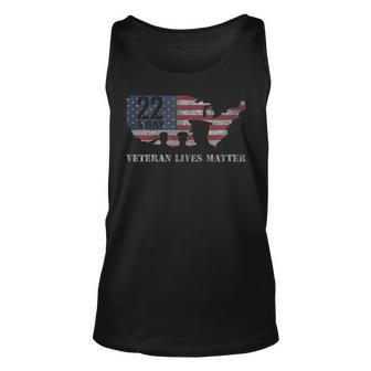 22 A Day Shirt Military Veteran Ptsd Awareness Gift Unisex Tank Top | Mazezy