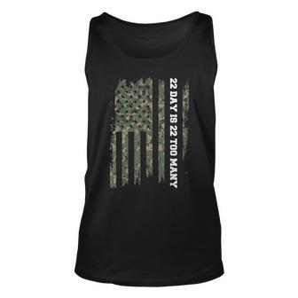 22 A Day Veteran Lives Matter Army Suicide Awareness Unisex Tank Top - Seseable