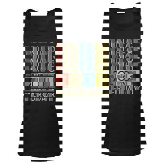 22 Year Old Gift Vintage Made In February 2001 22Nd Birthday Unisex Tank Top - Thegiftio