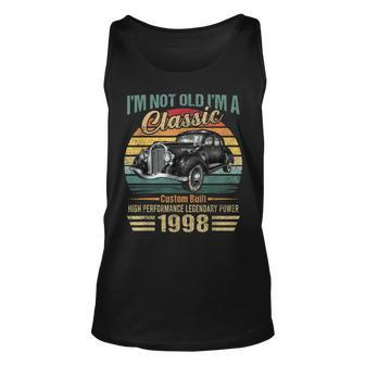 25 Year Old Vintage 1998 Classic Car 25Th Birthday Gifts V3 Unisex Tank Top - Thegiftio UK