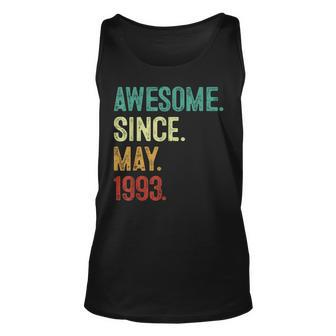 30 Years Old Awesome Since May 1993 30Th Birthday Unisex Tank Top | Mazezy