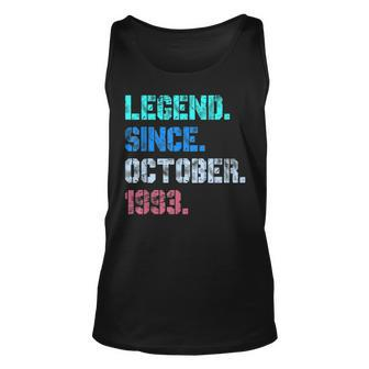 30 Years Old Gifts Legend Since October 1993 30Th Birthday V3 Unisex Tank Top - Thegiftio UK