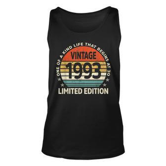 30 Years Old Made In 1993 Limited Edition 30Th Birthday Gift Unisex Tank Top - Seseable