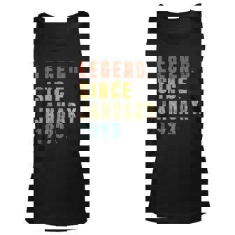 30Th Birthday Gifts 30 Year Old Legend Since January 1993 Unisex Tank Top - Thegiftio