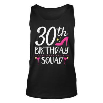30Th Birthday Squad 30Th Birthday Unisex Tank Top | Mazezy