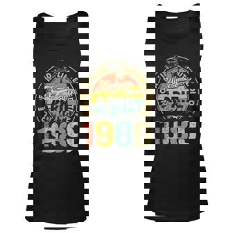 34 Years Old Awesome Since April 1989 Gifts 34Th Birthday Unisex Tank Top | Mazezy