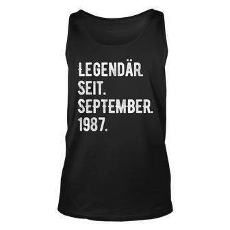 36 Geburtstag Geschenk 36 Jahre Legendär Seit September 198 Tank Top - Seseable