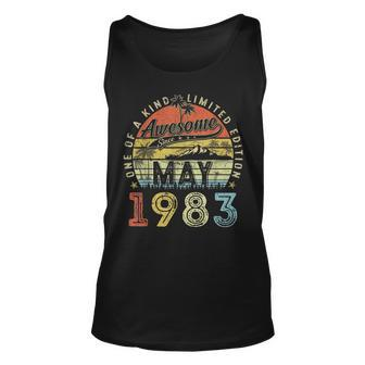40 Year Old Awesome Since May 1983 40Th Birthday Unisex Tank Top | Mazezy
