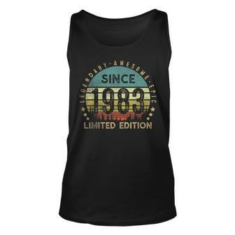 40 Year Old Gifts Vintage 1983 Limited Edition 40Th Birthday V14 Unisex Tank Top - Seseable