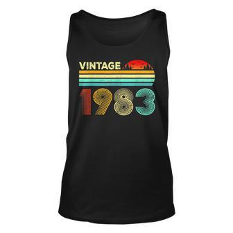 40 Year Old Gifts Vintage 1983 Made In 1983 40Th Birthday Unisex Tank Top - Thegiftio UK