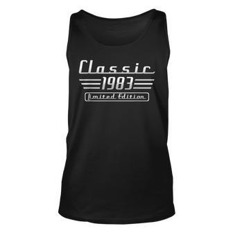 40 Year Old Vintage 1983 Classic Car 40Th Birthday Gifts Unisex Tank Top - Seseable