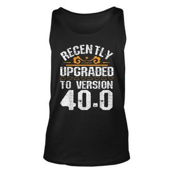 40Th Birthday 40 Year Old Birthday Party Unisex Tank Top - Seseable