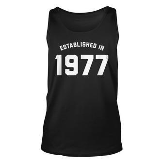 40Th Birthday - Established In 1977 Unisex Tank Top - Seseable
