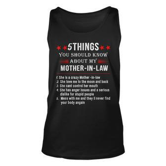5 Things You Should Know About My Mother-In-Law Familly Unisex Tank Top - Seseable
