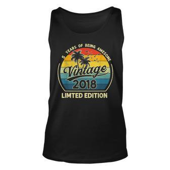 5 Year Old Gifts Vintage 2018 Limited Edition 5Th Birthday V2 Unisex Tank Top - Seseable