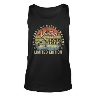 50 Year Old Gifts Vintage 1973 Limited Edition 50Th Birthday V43 Unisex Tank Top - Thegiftio UK