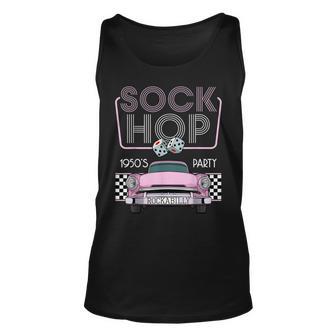 50S Hip Hop Retro 1950S Party Pink Vintage Dance Car Dancer Unisex Tank Top - Seseable