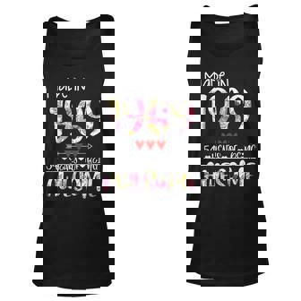 54Th Birthday Gifts For Women Floral Made In 1969 Birthday Unisex Tank Top - Seseable