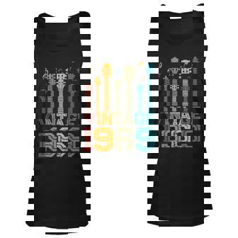 54Th Birthday Gifts Vintage 1969 Guitarist Guitar Lovers Unisex Tank Top | Seseable CA