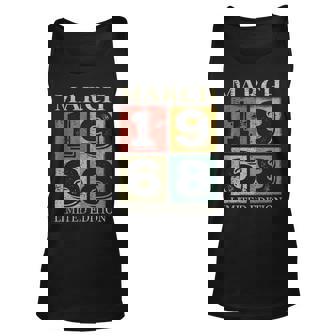 55 Years Old For 55Th Birthday Awesome Since March 1968 Unisex Tank Top - Seseable