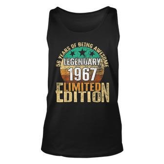 56 Years Of Being Awesome Vintage 1967 Limited Edition Unisex Tank Top - Seseable