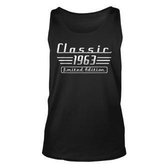 60 Year Old Vintage 1963 Classic Car 60Th Birthday Gifts V2 Unisex Tank Top - Thegiftio UK