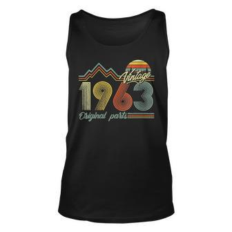 60 Years Old Made In 1963 Vintage 60Th Birthday Unisex Tank Top - Seseable