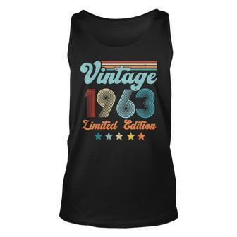 60 Years Old Vintage 1963 Limited Edition 60Th Birthday Gift V3 Unisex Tank Top - Seseable
