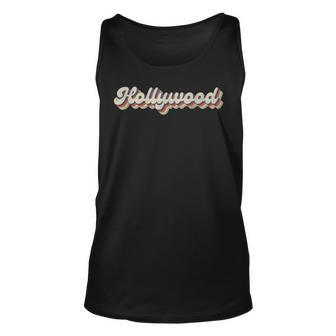 70S 80S Usa City - Vintage Hollywood Unisex Tank Top - Seseable