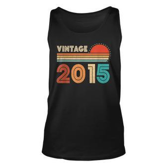 8 Year Old Vintage 2015 Limited Edition 8Th Birthday Retro V2 Unisex Tank Top - Seseable