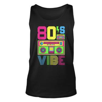 80S Vibe 1980S Fashion Theme Party Outfit Eighties Costume Unisex Tank Top | Mazezy