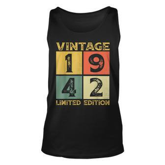 81 Year Old Gifts Vintage 1942 Limited Edition 81St Bday Unisex Tank Top - Seseable