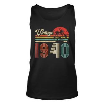 83 Jahre Alt Vintage 1940 Unisex TankTop, Retro Geburtstag Design für Damen und Herren - Seseable