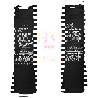 88Th Birthday Gifts For Women Floral Made In 1935 Birthday Unisex Tank Top - Seseable