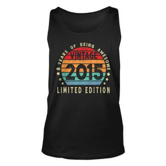 8Th Birthday Gift Vintage 2015 Limited Edition 8 Years Old Unisex Tank Top - Seseable