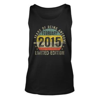 8Th Birthday Gifts Made In February 2015 Limited Edition V2 Unisex Tank Top - Seseable