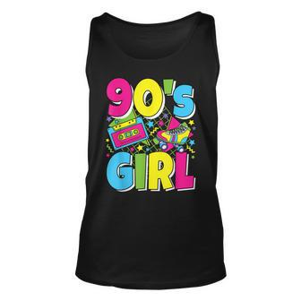 90S Girl Funny 90S Party Outfit Retro Style 90S Costume Unisex Tank Top - Thegiftio UK