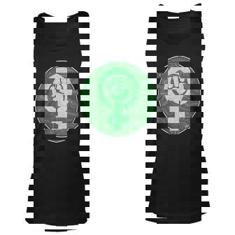 Abortion Rights Feminist Fist Green Bandana Pro Choice Unisex Tank Top | Mazezy