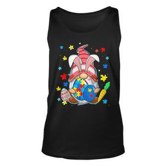 Accept Understand Love Gnome Easter Day Autism Awareness Unisex Tank Top - Seseable